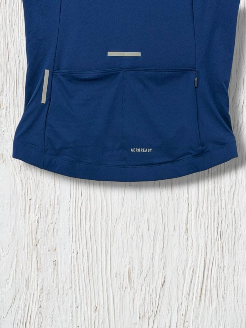 Adidas Cycling Club Navy & Chalk White Zip Performance Jersey L - Picture 7 of 8